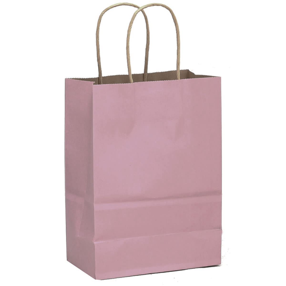 CMYK 4 Color Offset Printing Kraft Paper Bags With Handle For Business Gravure Printing