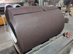 China RAL8017 Textured Matt Prepainted Steel Chocolate Brown Prepainted Steel Coil factory