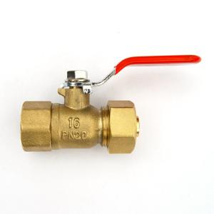 China long handle female brass ball valve for PEX-AL-PEX pipe factory