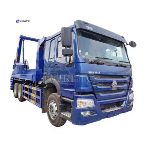 China HOWO 6x4 12cbm 15cbm Hydraulic Swing Arm Garbage Truck Euro2 Euro3 Container Garbage Bin on sale