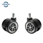 OEM Metal Threaded Stem Swivel Shopping Cart Casters Wheels 50mm