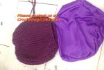 hand made large size Acrylic crochet floor pouffe crochet pouf hassock Ottoman
