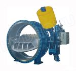 DN 0.25 - 2.5 Mpa Hydraulic Counter Weight Flanged Butterfly Valve For