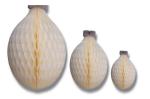 Paper apples, bananas and oranges