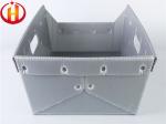 Recyclable Grey Corrugated Plastic Totes Impact Resistant
