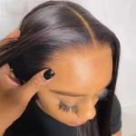 360 HD Lace Front Wig Bone Straight Human Hair Wig PrePlucked
