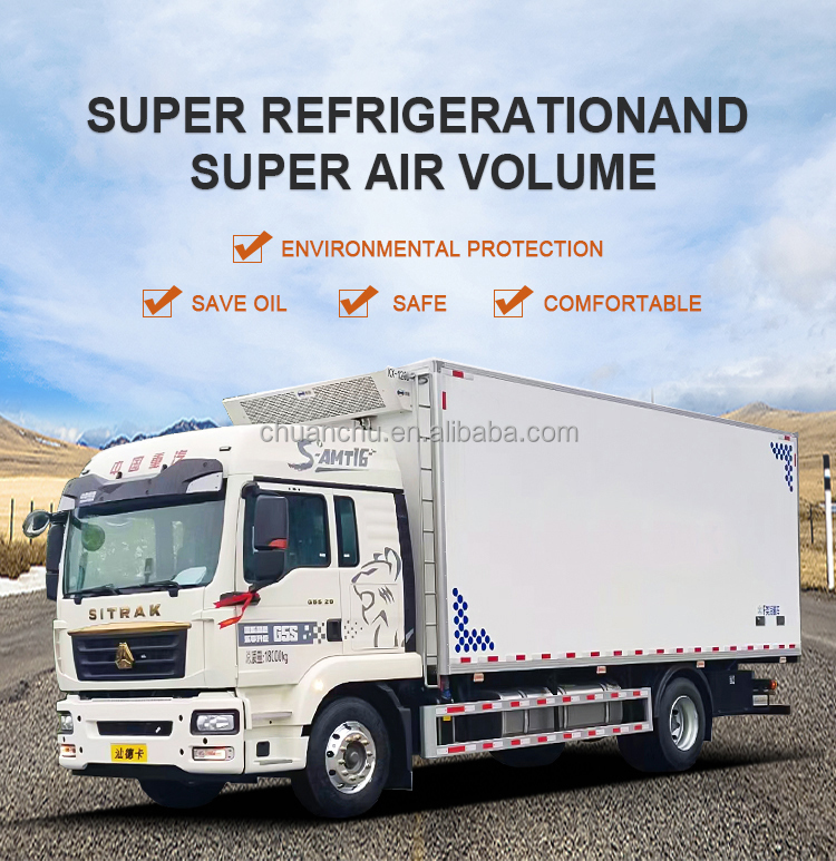 Howo 4x2 Refrigerated Truck Wide Body Automatic Transmission 4000x2100x2100 mm Box Dimensions Gross Vehicle Weight ≤5T