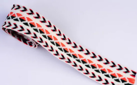 China 1/16" Polyester Woven Jacquard Ribbon Trim By The Yard factory