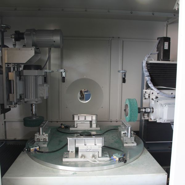 25KW Stainless Steel Door Lock Side Plate Guide Gusset Wire Drawing Machine With Polishing Function