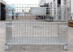 Wire mesh container used in storing goods in warehouse