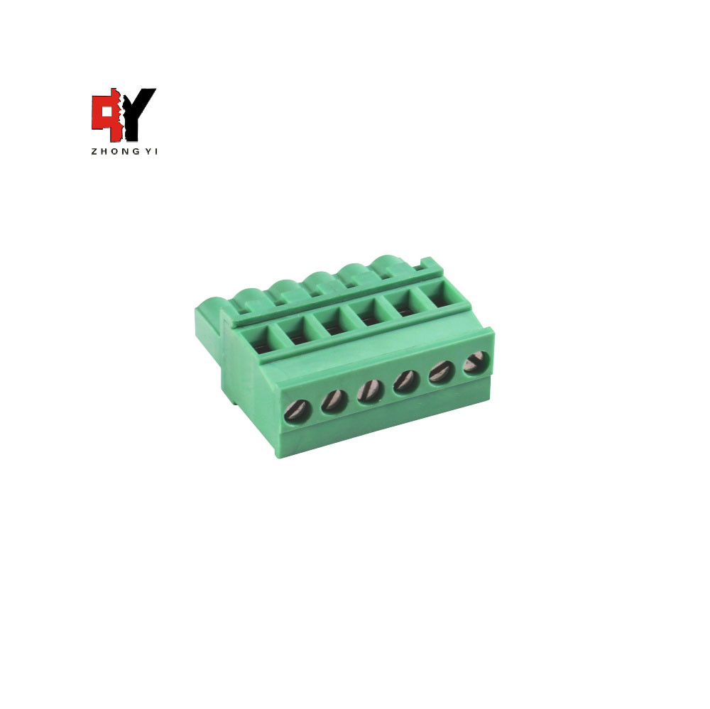 2-24 Poles 28-12AWG Plug In Terminal Block HQ2EDGKB-5.0/5.08mm