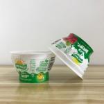 Food grade Plastic yogurt cups with aluminum foil lids