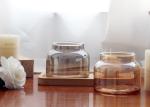 Customized Elegant Romantic Round Glass Candle Jar Decoration Candle Jar for
