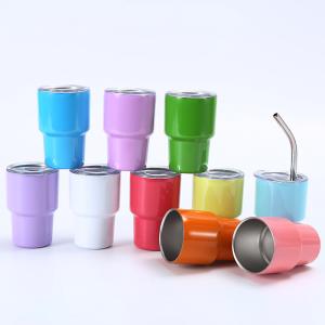 China Mini Shot 2oz Curve Tumbler - Double Wall Vacuum Insulated - Nonslip Bottom - Stainless Steel Tumbler factory