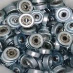 Customized 28mm Stamped Flange Mount Ball Bearing 60x56x12 6001ZZ For Conveyor