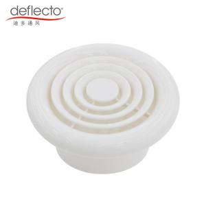 China High Security Plastic Exhaust Vent Circular Ceiling Wall Air Outlet 4'' 100mm factory