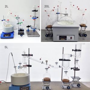 2L Short Path Distillation Kit Vacuum Molecular Distillation Unit