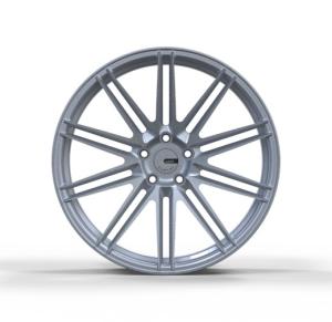 China PCD 5x120 17 Inch Wheels Aluminum Alloy Gloss Silver Rims factory