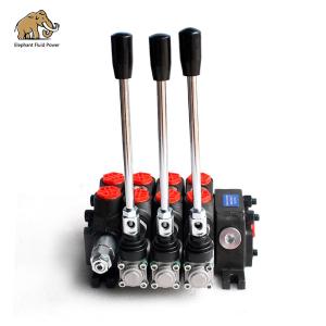 China DCV60 Hydraulic Directional Valve Three Spool 60lpm Pneumatic Control factory