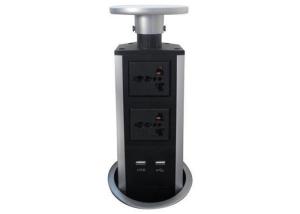 China Desktop Hidden Pop Up Worktop Socket Compact Form Design Fully Submersible factory