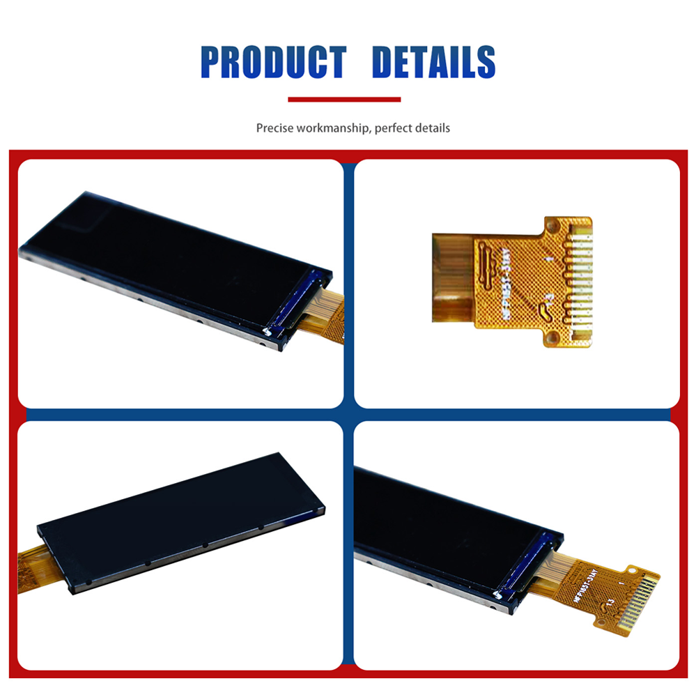 1.68 Inch Tft Lcd Display Screen 142x428 Resolution Custom Tft Display SPI