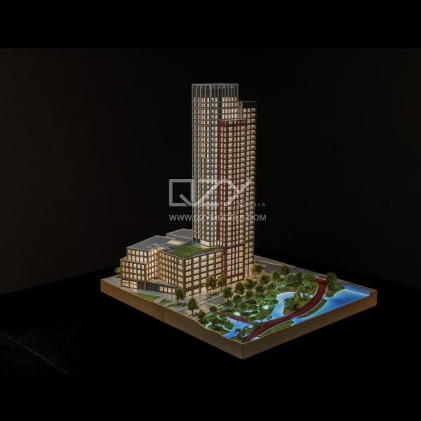 China 1/200 British Land Model Realistic Architectural Scale Model With 4000K Worm White Illumination factory