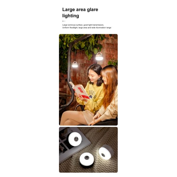 Popular Outdoor Multi-function Camping Tent Lights Rechargeable Portable Magnet Lamp with Power Bank Function
