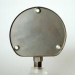 12 Bar 63mm Panel Mount Pressure Gauge Front Flange All Stainless Steel EN 837-1