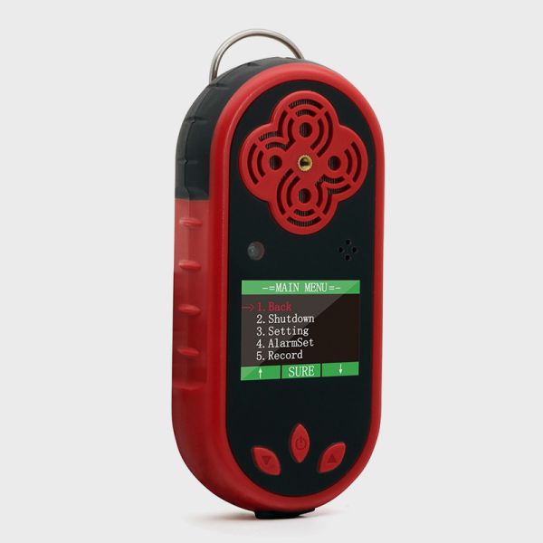 Portable Multi 5 In 1 Gas Detector CO2 H2S CO H2 O2 Gas Monitor LCD Screen