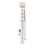 Light Tower Mast Light Weight Manual Telescopic Mast Pole For Solar Trailer