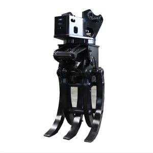 China Width 350mm Hydraulic Grabs For Excavators YAKAI Mini Excavator Grapple factory
