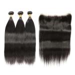 Straight 100% Brazilian Virgin Hair One Donor No Chemical Processed