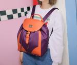 2016 new nylon with PU leather travel bag hit the color shoulder bag Mummy