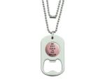 Stainless Steel Dog Tag Bottle Opener,stainless steel die punching dog tag beer