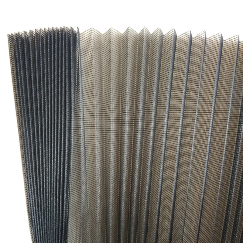 18X18 Plisse Insect Screen , Black Fiberglass Window Mesh Modern