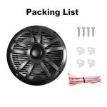 GRANDnavi 6.5Inch Marine Audio Waterproof Speakers in Black and White PP Cup