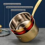 Kitchen 18 / 10 Stainless Steel Milk Pot For Cooking With Pot Cover