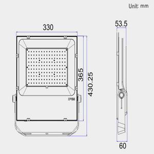 China Security Outdoor LED Flood Light SMD Lighting 150 Watt 15000lm For Parking / Gardens factory