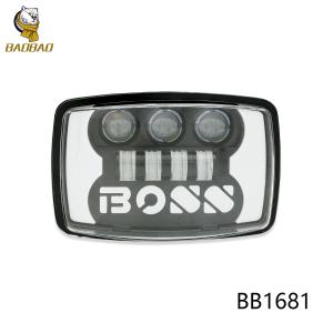 China Harley Davidson 4 Inch Boss 80V LED Headlight White Yellow Ring Available Fog Light factory