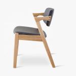 Mail Packing PU Leather Dining Chair with Solid Wood Craftsmanship