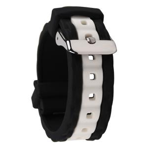 China Unbreakable Rubber Wrist Watch Band 16mm 20mm Two Tone Colors factory