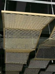 China Suspended 1060 3003 Aluminum Expanded Metal Sheet Ceiling Anodized Oxidation factory