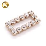 Rectangle Metal Buckle Shoes Decoration Accessories 50mm*25mm Size