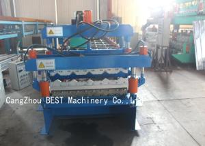 China Galvanized Corrugated Colored Steel Wall Roof Panel Forming Machine 8-12m/Min Speed factory
