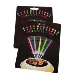 12 Count Colored Flames Birthday Cake Candles No Scent Perfect for Happy