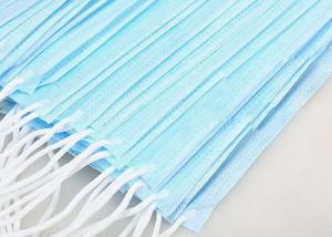China Adult 3 Ply Non Woven Face Mask High Filtration Capacity For Air Pollution factory