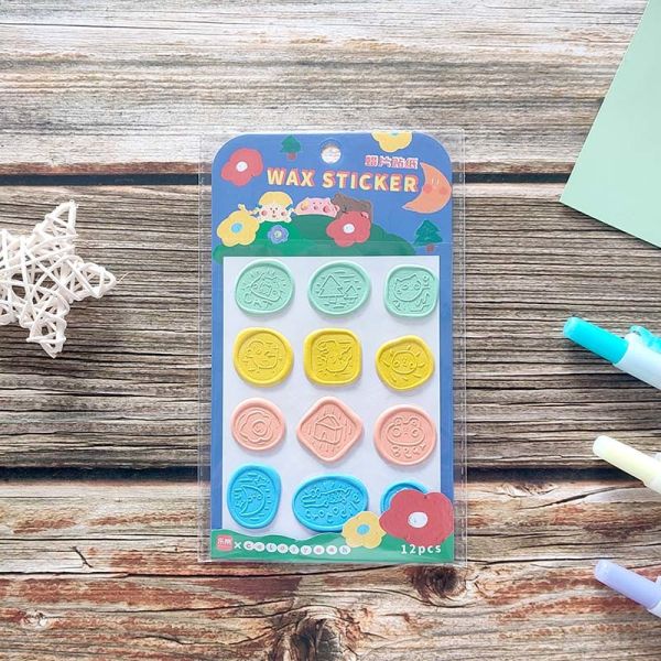 China OEM Seal Stamp Stickers Screen Printing Custom Enamel Stickers factory