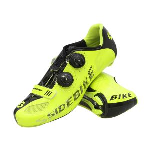 China Mens Fluorescent Cycling Shoes , Road Racing Bike Shoes Good Shock Absorption factory