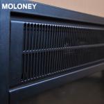 30inch TV Stand Electric Fireplace 3 Dimming Cold Rolled Iron Tempered Glass