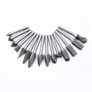 China 10pcs 6.35mm 1/4 Inch Double Cut Rotary Files Burr Tool Set for Woodworking Wholesaler factory